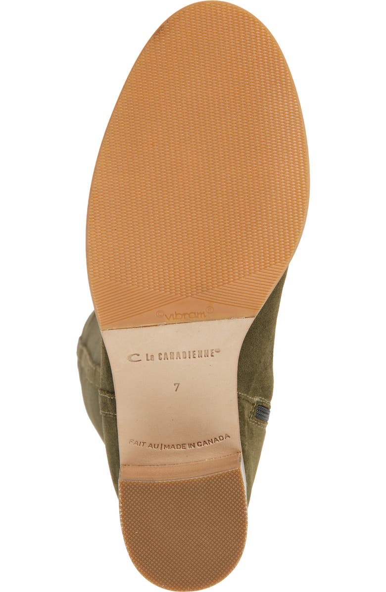 La Canadienne Promise Knee High Boot, Alternate, color, Khaki Suede