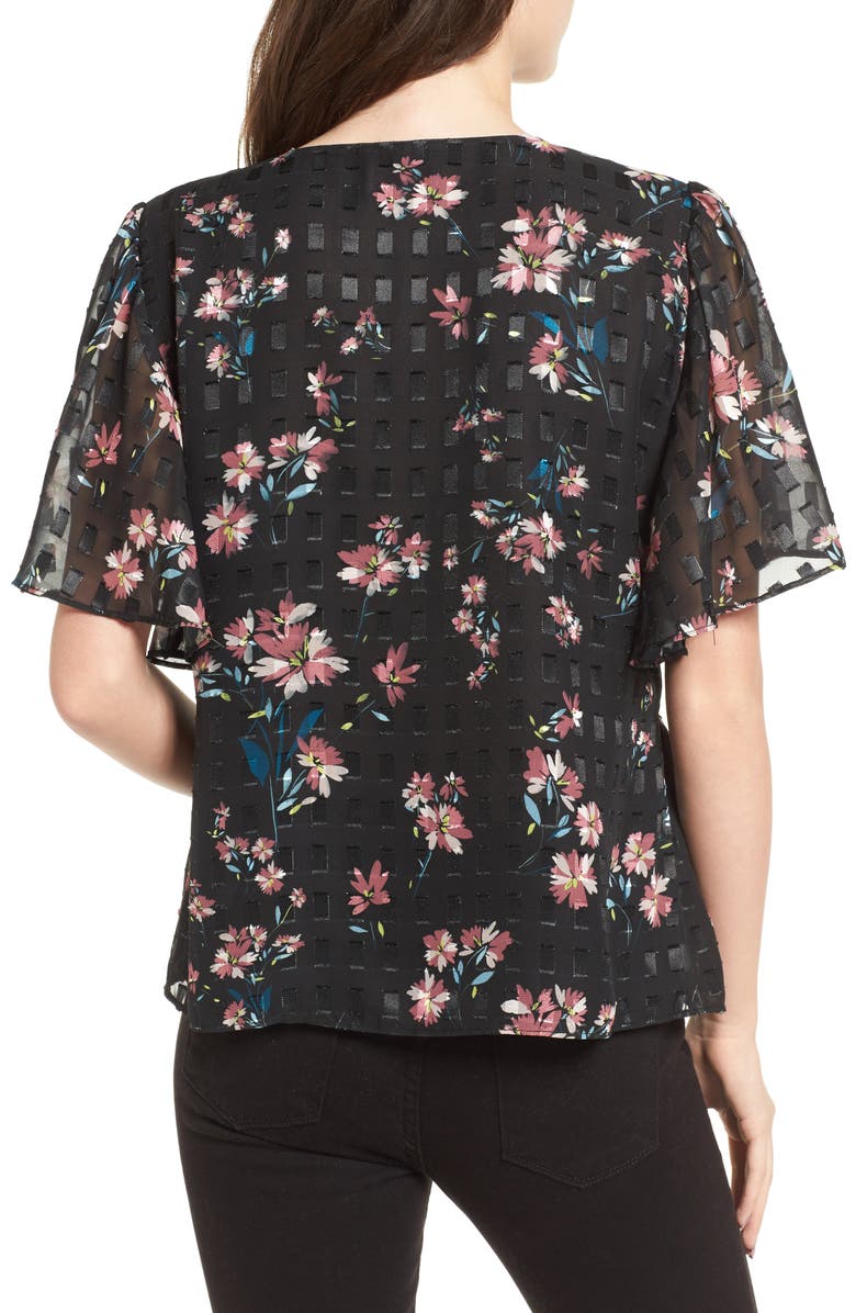 devlin Luisa Tie Front Blouse, Alternate, color,