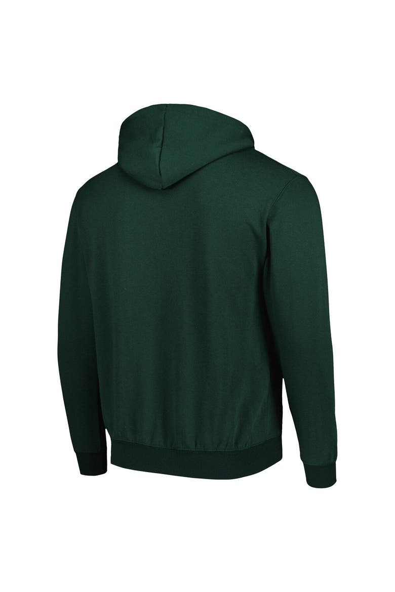 Men's Colosseum Green Northern Michigan Wildcats Arch & Logo 3.0 Pullover Hoodie, Alternate, color, Green