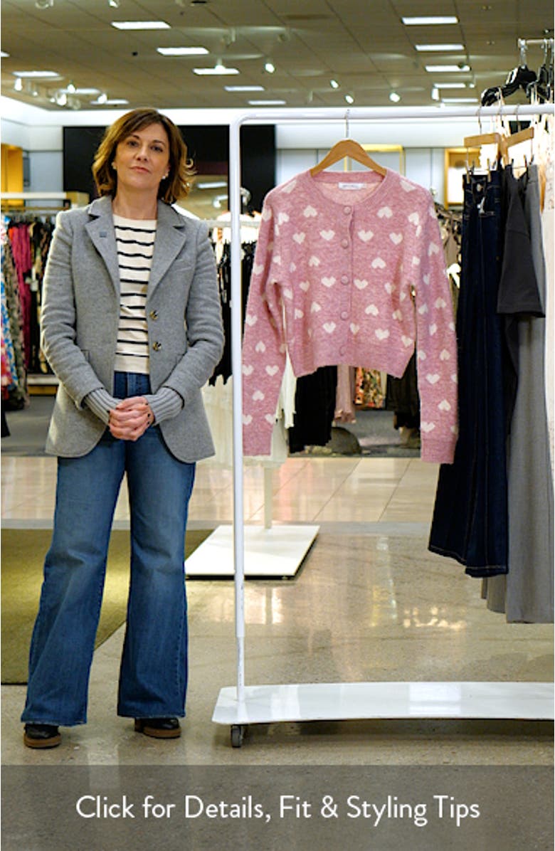 Heart Jacquard Cardigan, sales video thumbnail