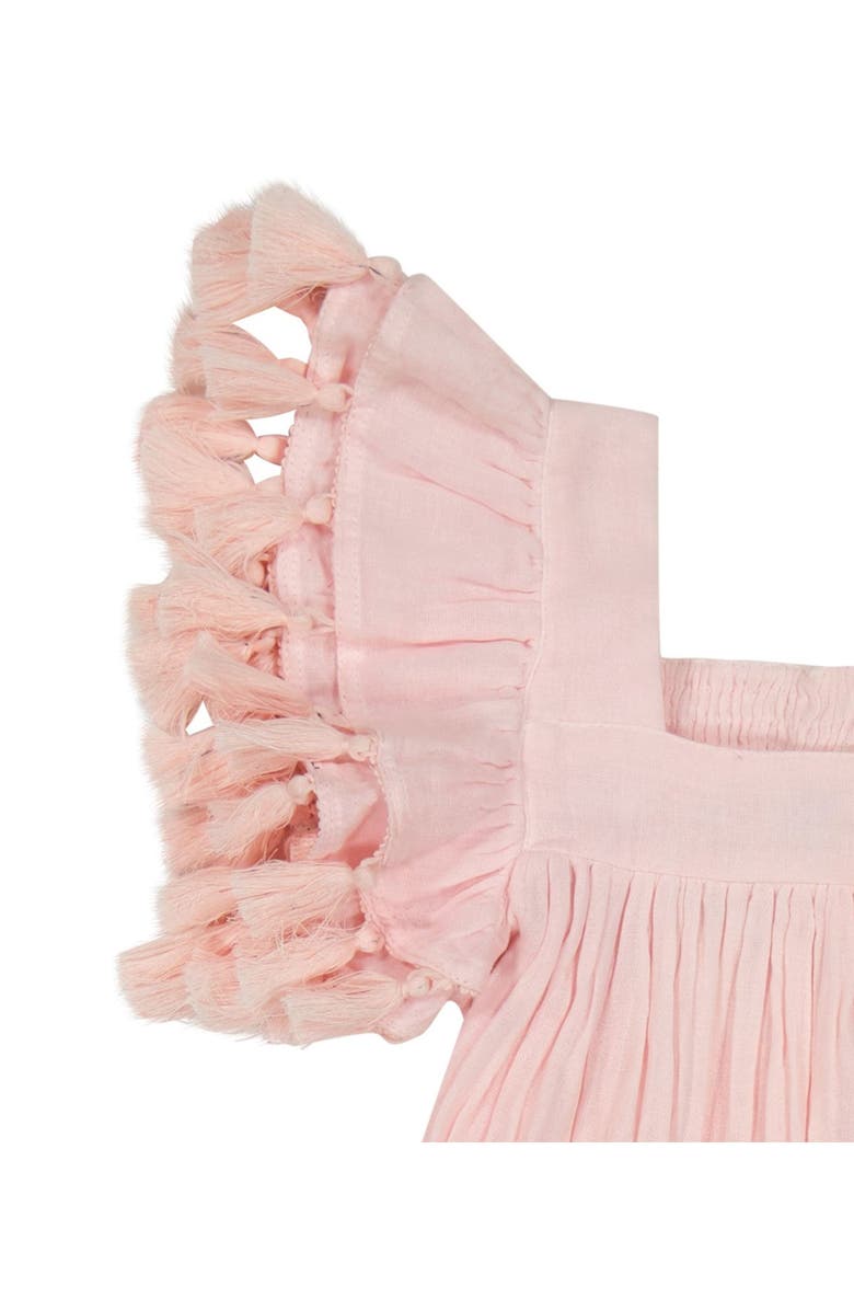 Mer St. Barth Serena Girl's Tassel Dress Rose Ombre, Alternate, color, Pink