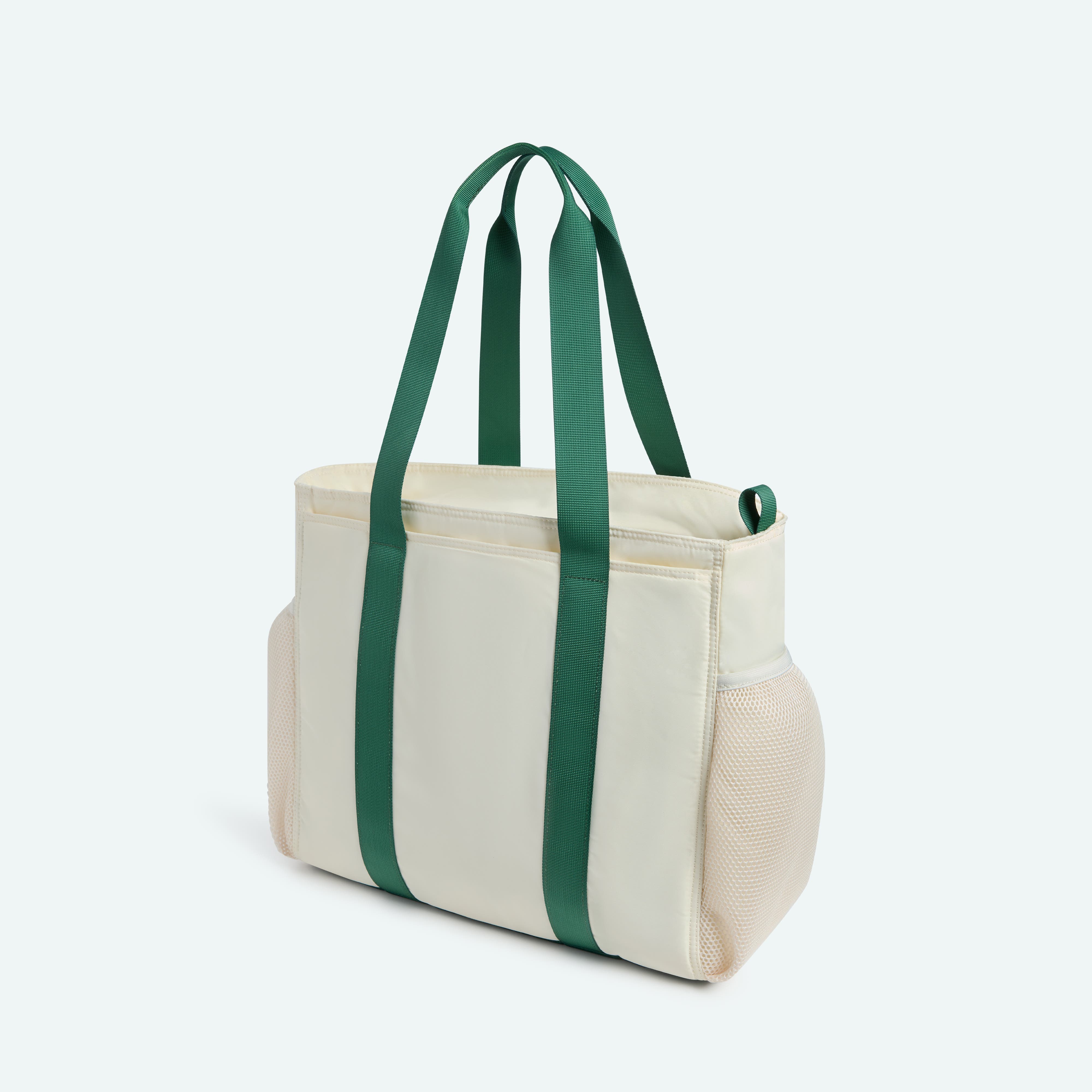 Riley Tennis Tote, Alternate, color, Ivory/Green