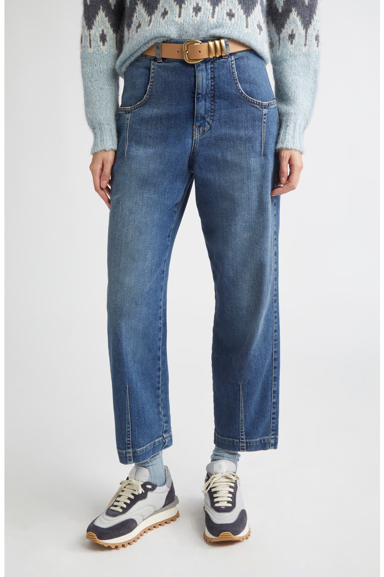 Crop Straight Leg Jeans, Main, color, 08N ZUCCHERO