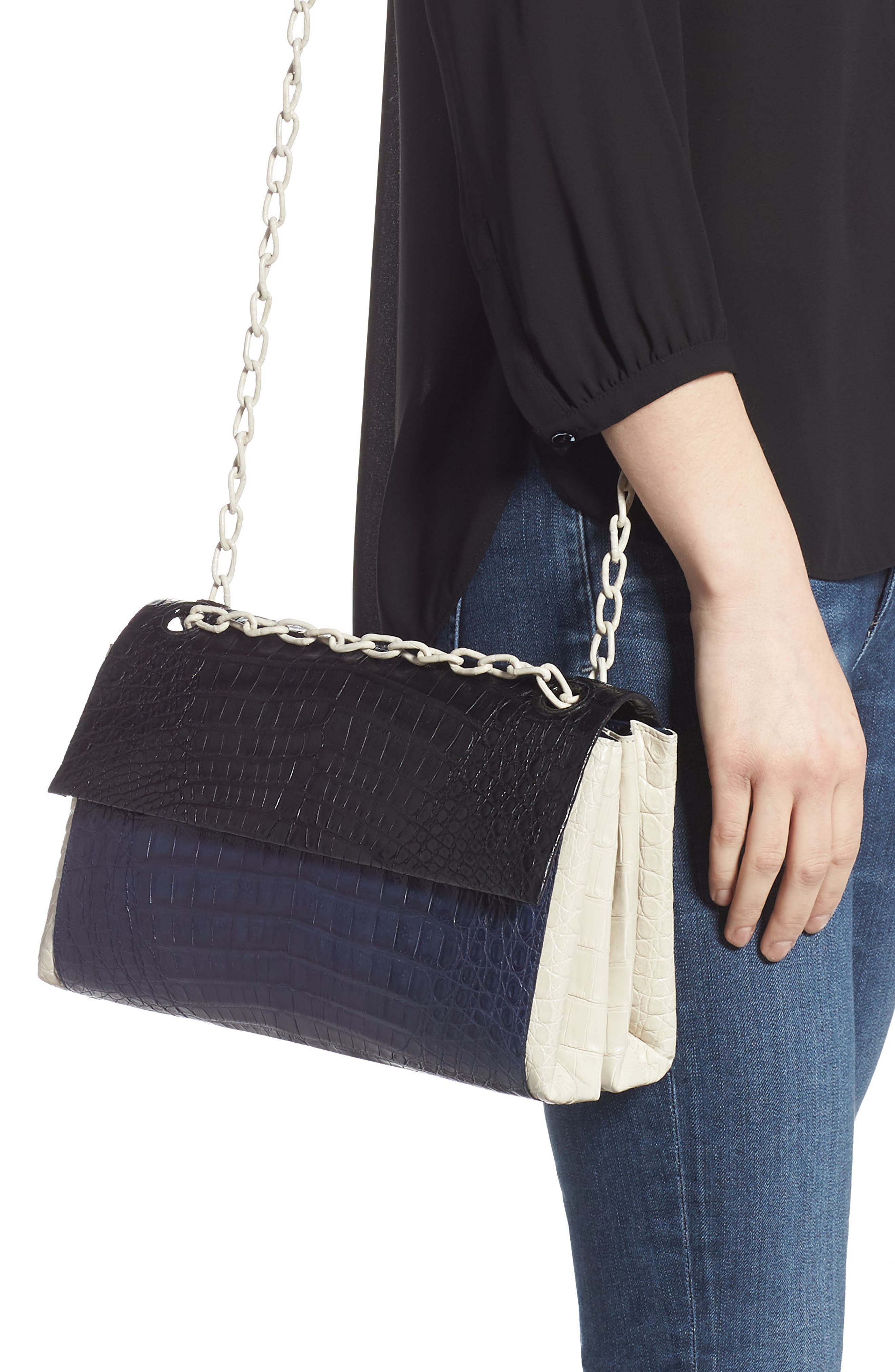 Nancy Gonzalez Medium Madison Genuine Crocodile Shoulder Bag (Women ...