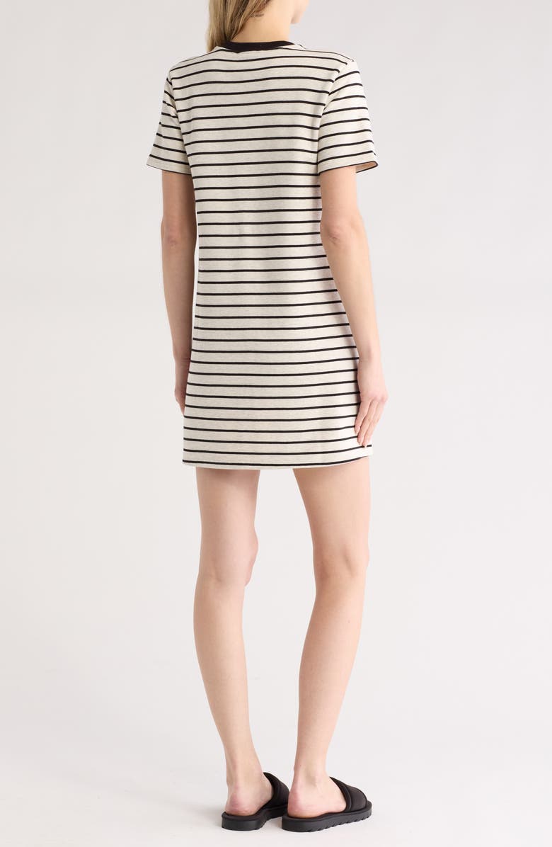 Theory Stripe Cotton T-Shirt Dress, Alternate, color, 