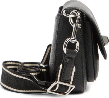 Signet Turn Lock Leather Saddle Bag