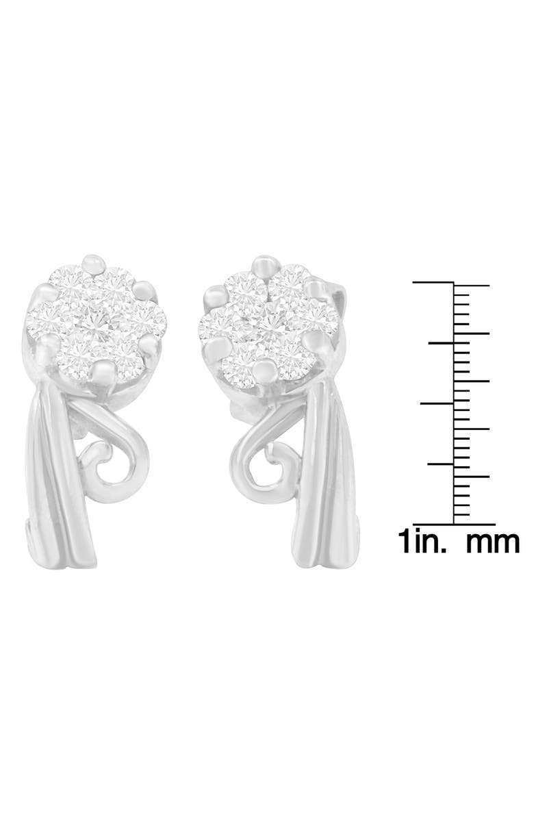 Haus of Brilliance 14K White Gold 1/2 Ct Round Diamond Earrings, Alternate, color, White