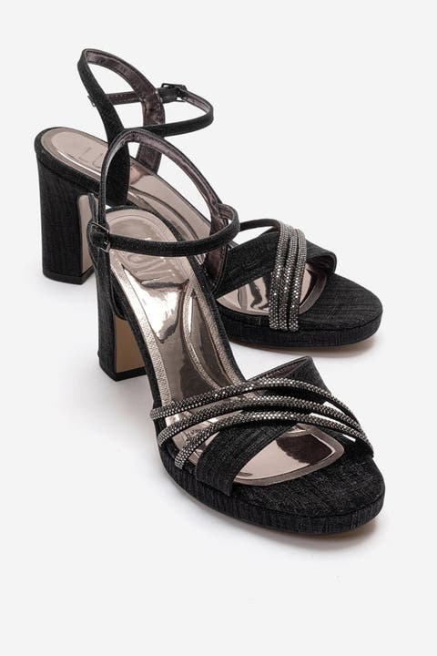 Jarena Block Heel Ankle Strap Sandal