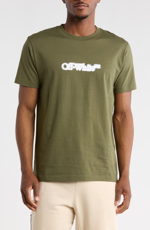 Spray Paint Arrow Graphic Slim T-Shirt