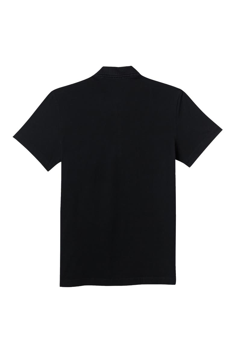 Pensacola Slim Fit Organic Cotton Pocket Polo, Alternate, color, BLACK