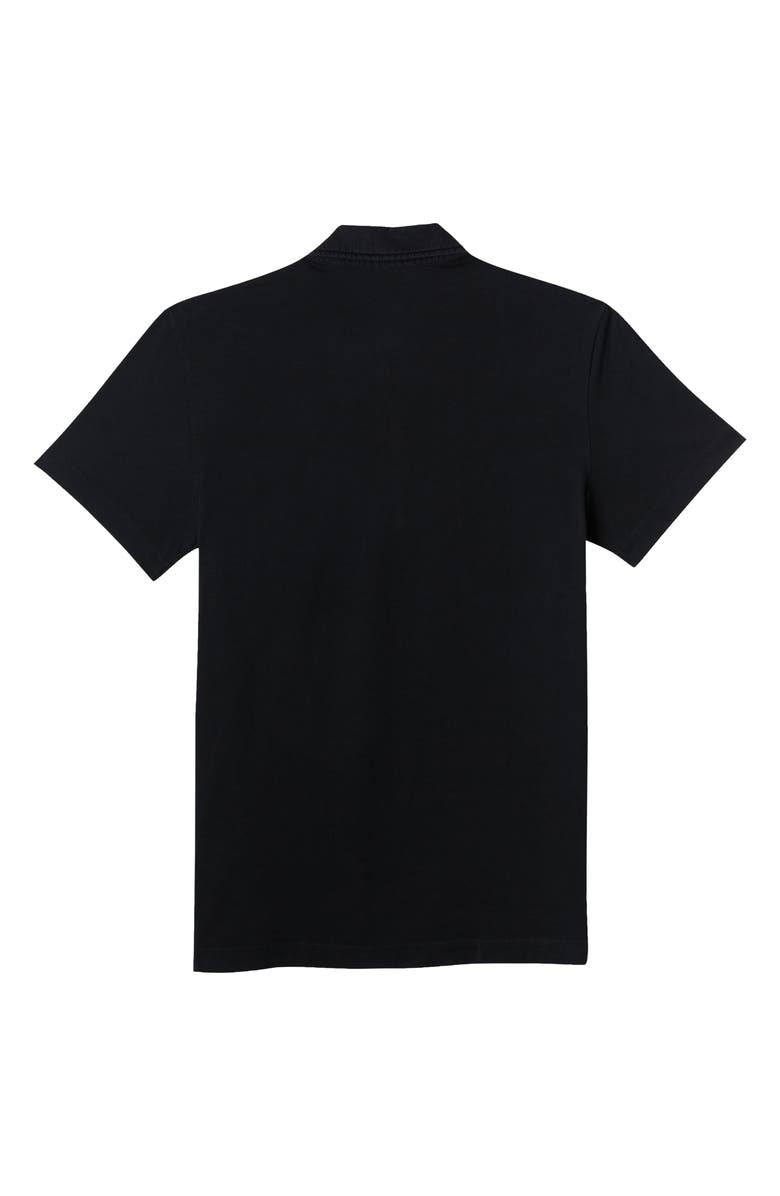 Billy Reid Pensacola Slim Fit Organic Cotton Pocket Polo, Alternate, color, Black