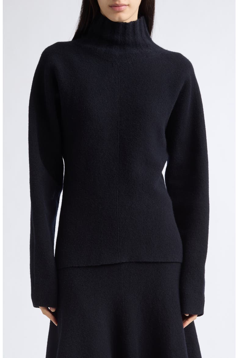 Lothea Lofty Merino Wool Turtleneck Sweater, Main, color, NAVY MELANGE