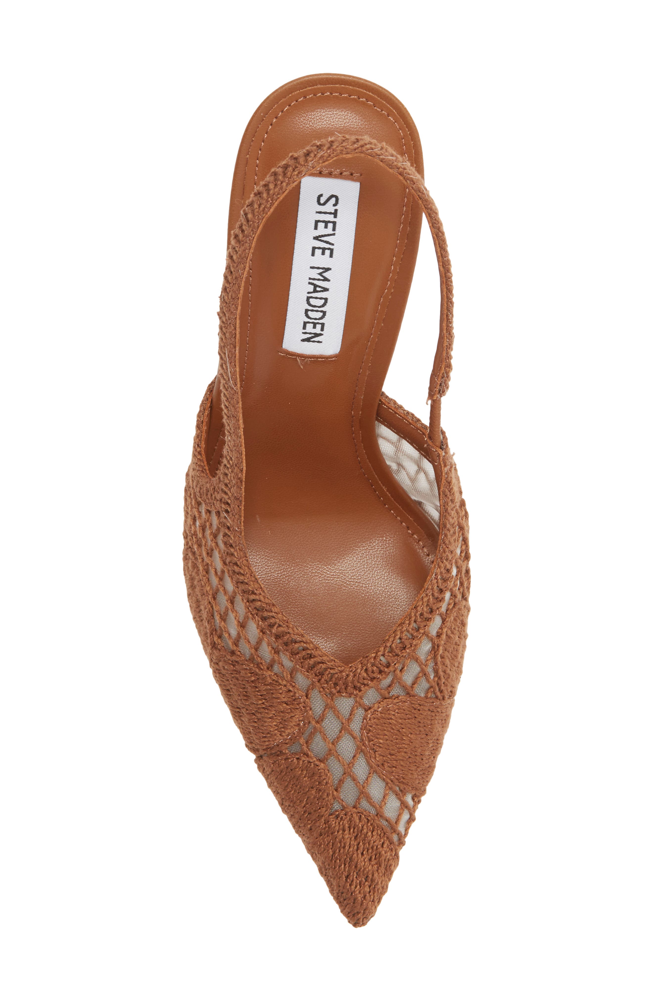 Steve Madden Beverlie Pointed Toe Slingback Pump, Alternate, color, Rust