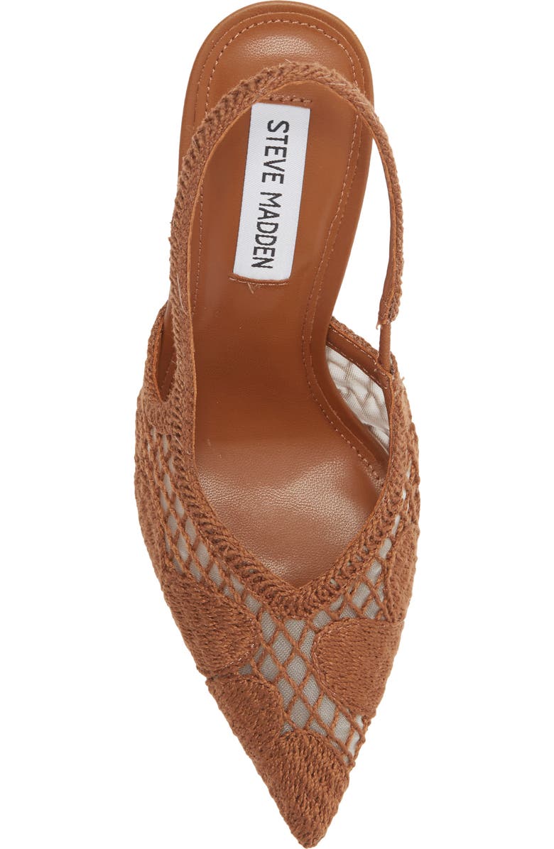 Steve Madden Beverlie Pointed Toe Slingback Pump, Alternate, color, Rust