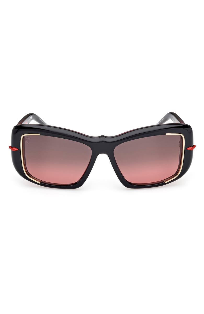 Christian Louboutin 56mm Square Sunglasses, Main, color,
