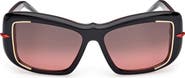 Christian Louboutin 56mm Square Sunglasses