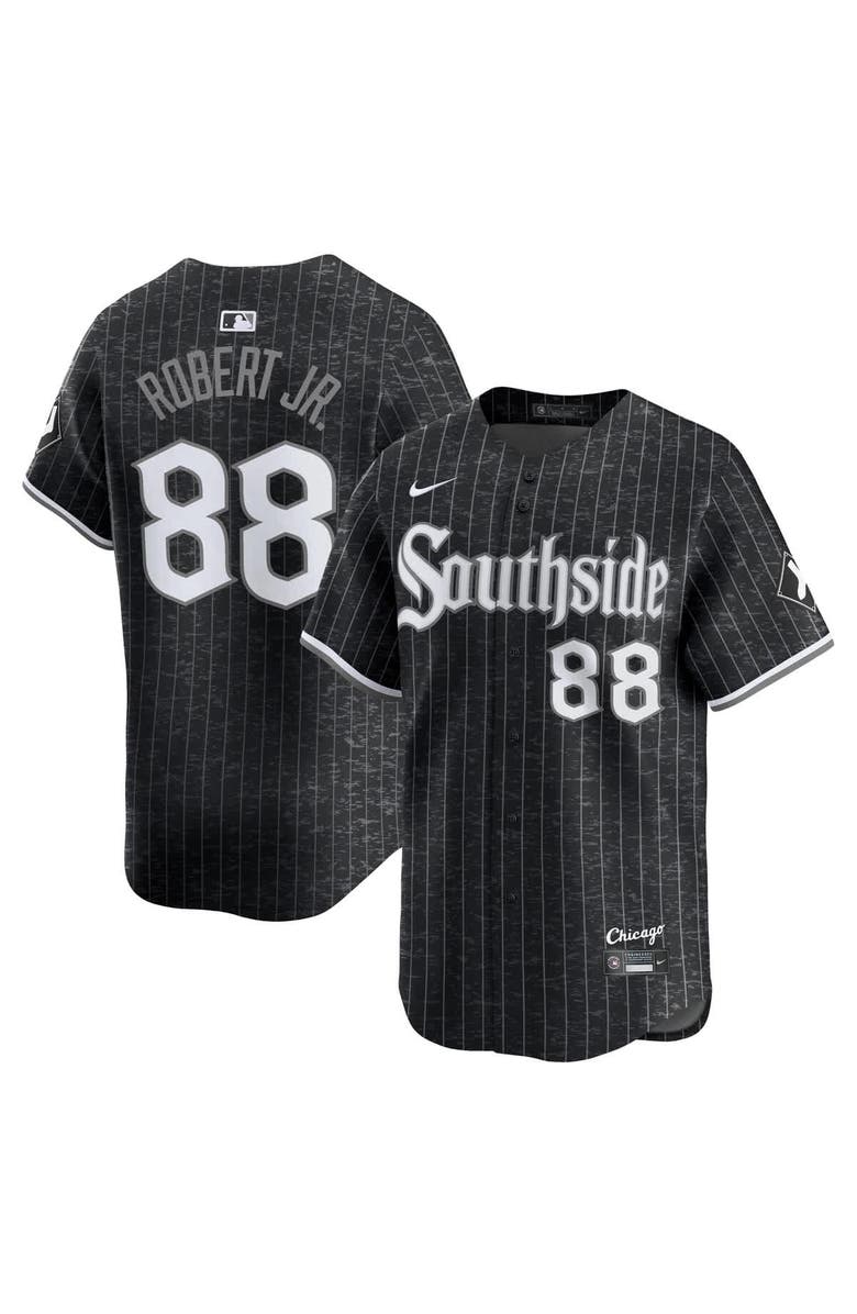 Nike Men's Nike Luis Robert Jr. Black Chicago White Sox City Connect Limited Player Jersey, Alternate, color, Black