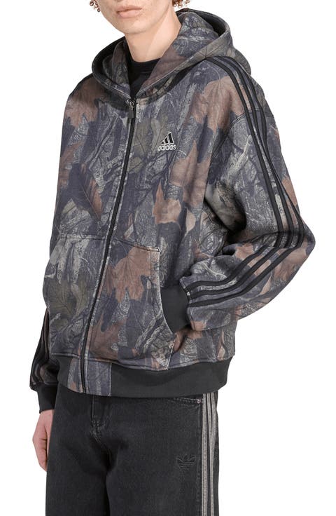 Camo Fleece Zip Hoodie