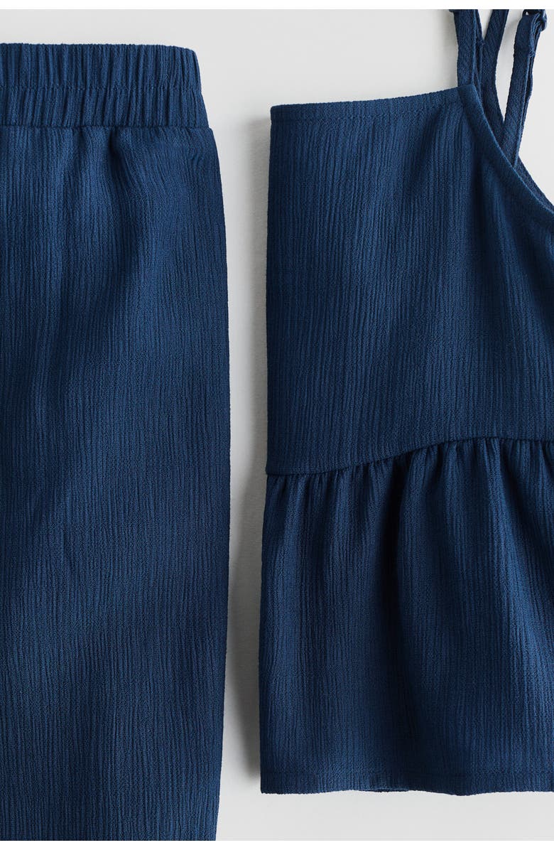 H&M 2-piece Seersucker Set, Alternate, color, Navy Blue