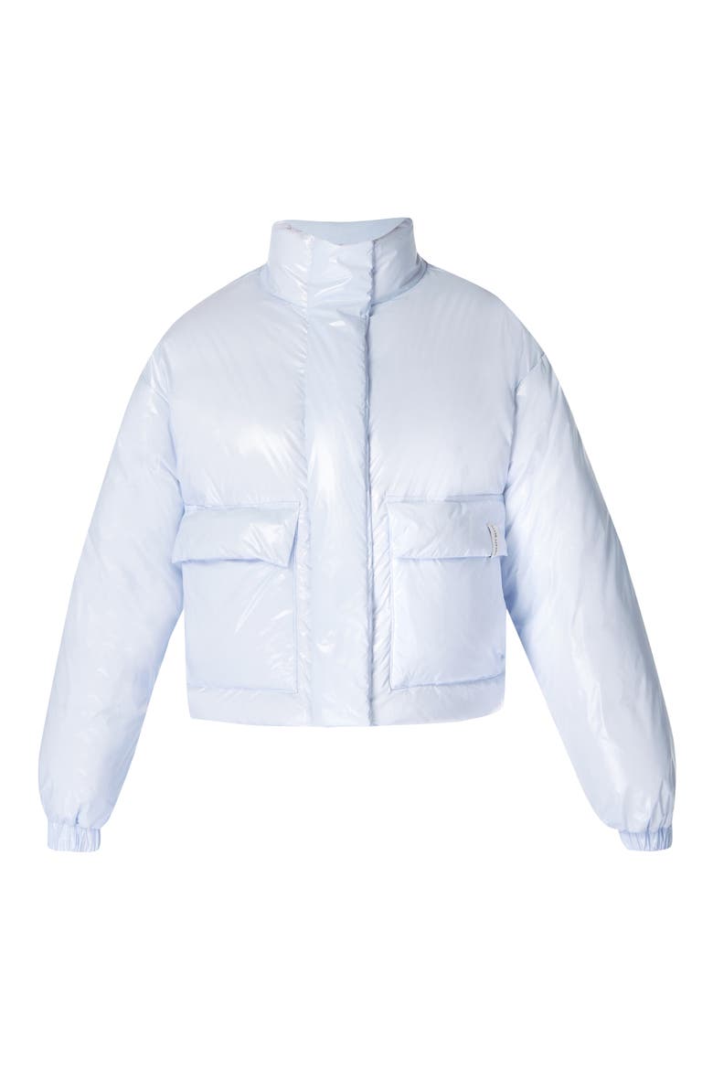 Shine Crop Puffer Jacket, Alternate, color, SALT BLUE