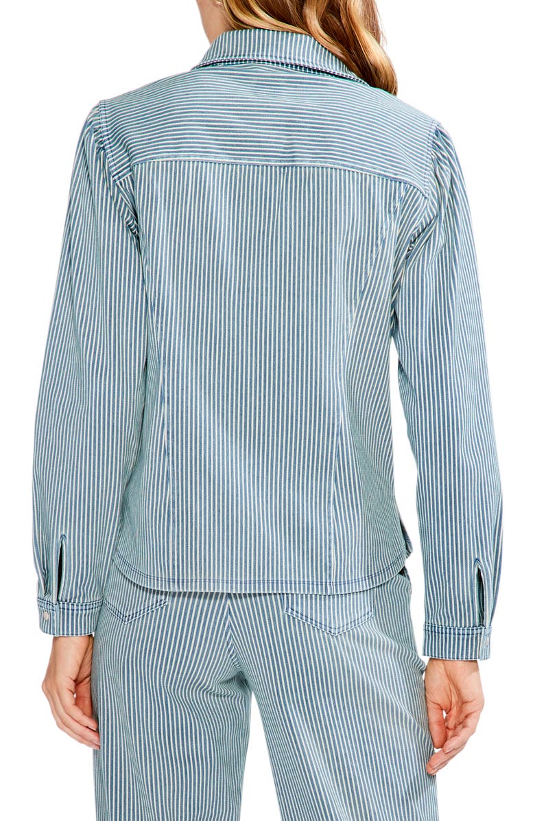 NIC+ZOE Railroad Stripe Shirt Jacket, Alternate, color,