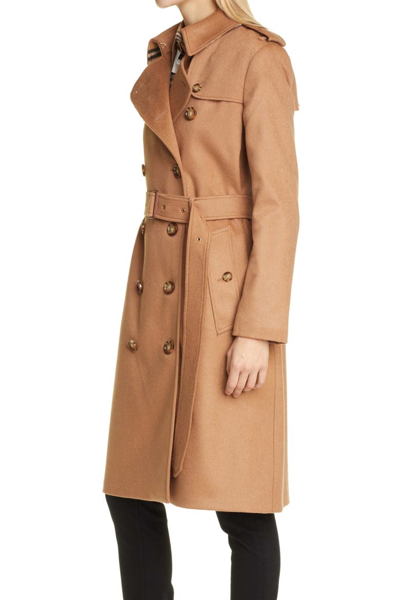 Kensington Cashmere Trench Coat, Alternate, color, BRONZE