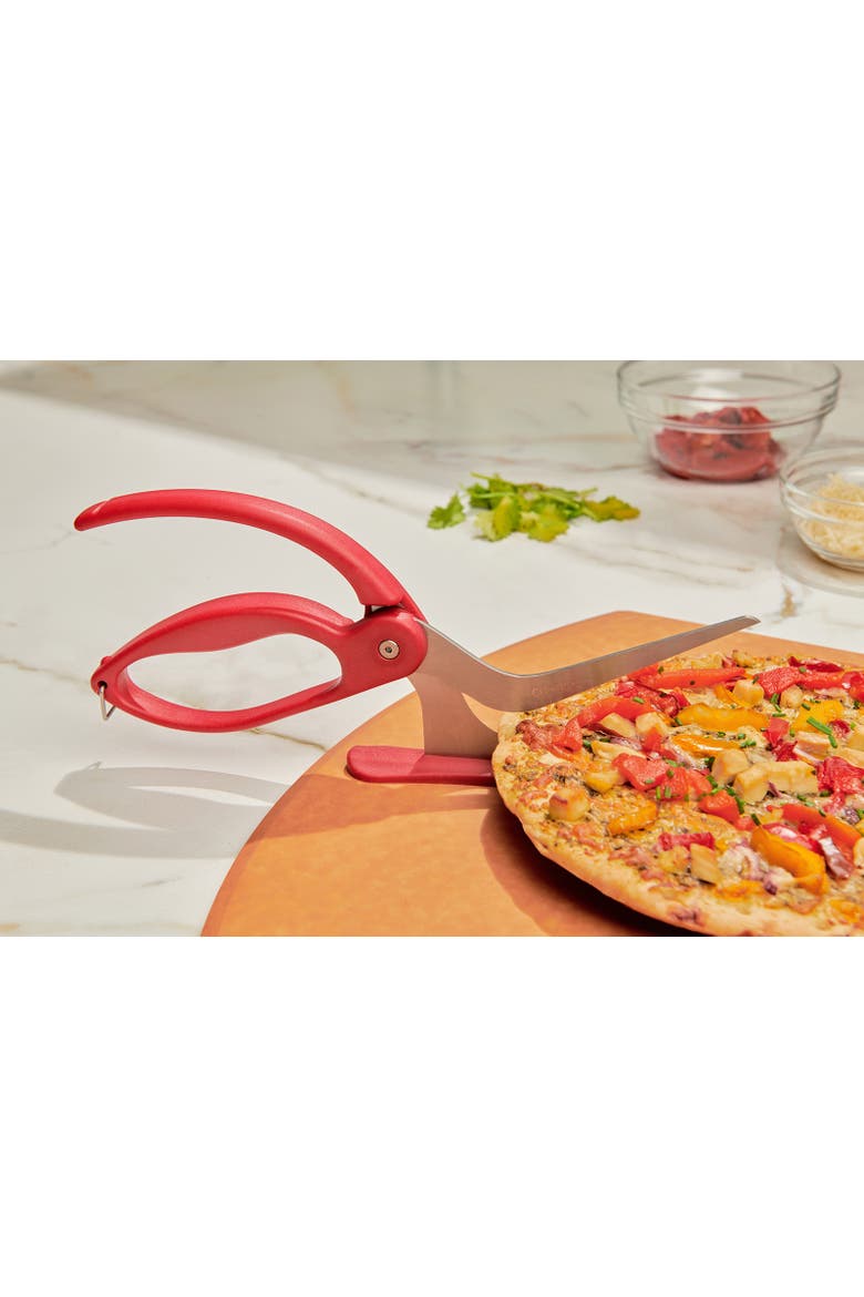 Pizza Shears, Alternate, color, Red