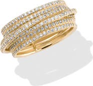 LANA 14K Gold Diamond Pavé Kinetic Ring