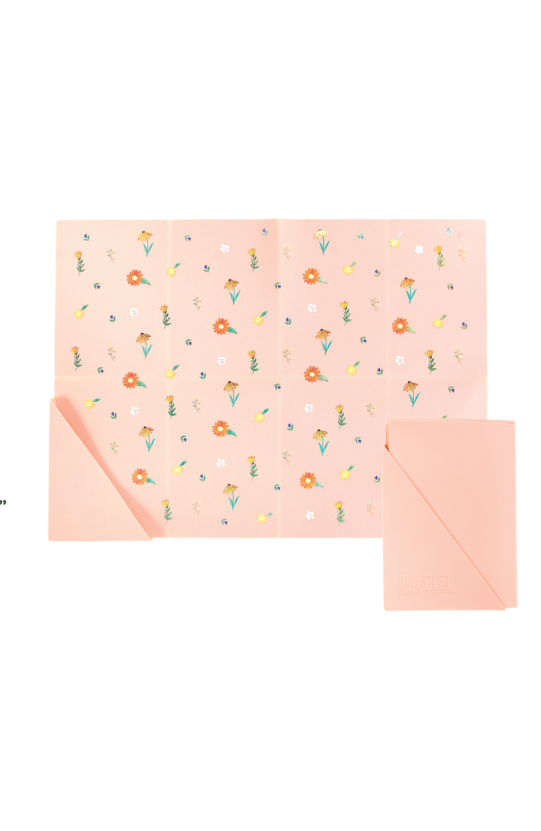 Austin Baby Co Silicone Mealtime Bundle and Lunch Bag, Alternate, color, Wildflower Ripe Peach