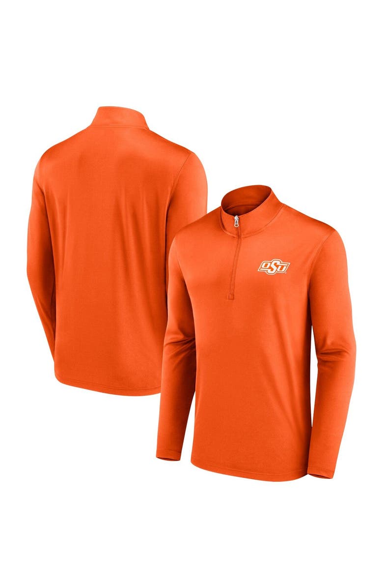 FANATICS Men's Fanatics Branded Orange Oklahoma State Cowboys Underdog Mindset Quarter-Zip Top, Main, color, 