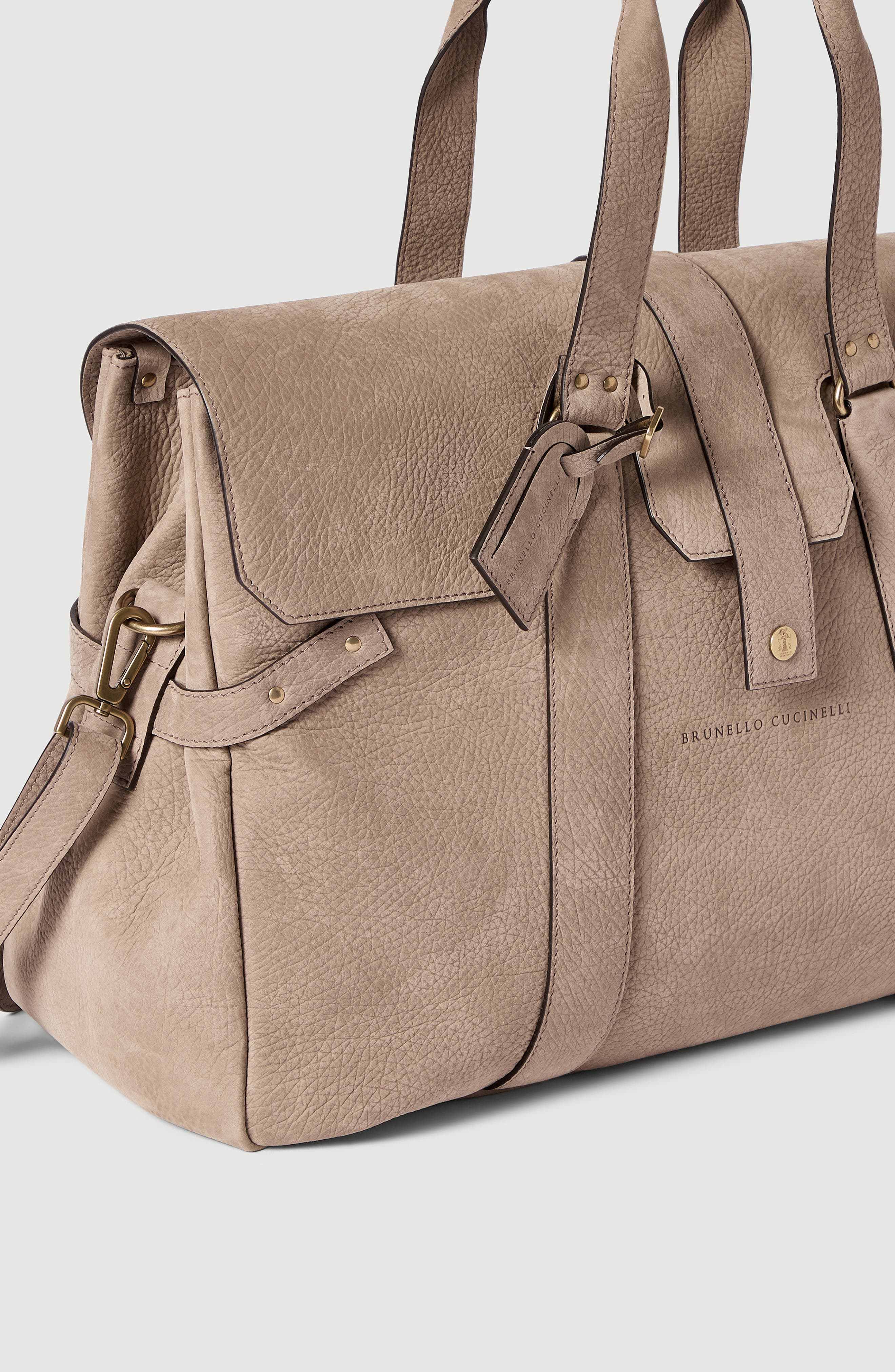Textured Nubuck Bag, Alternate, color, Brown