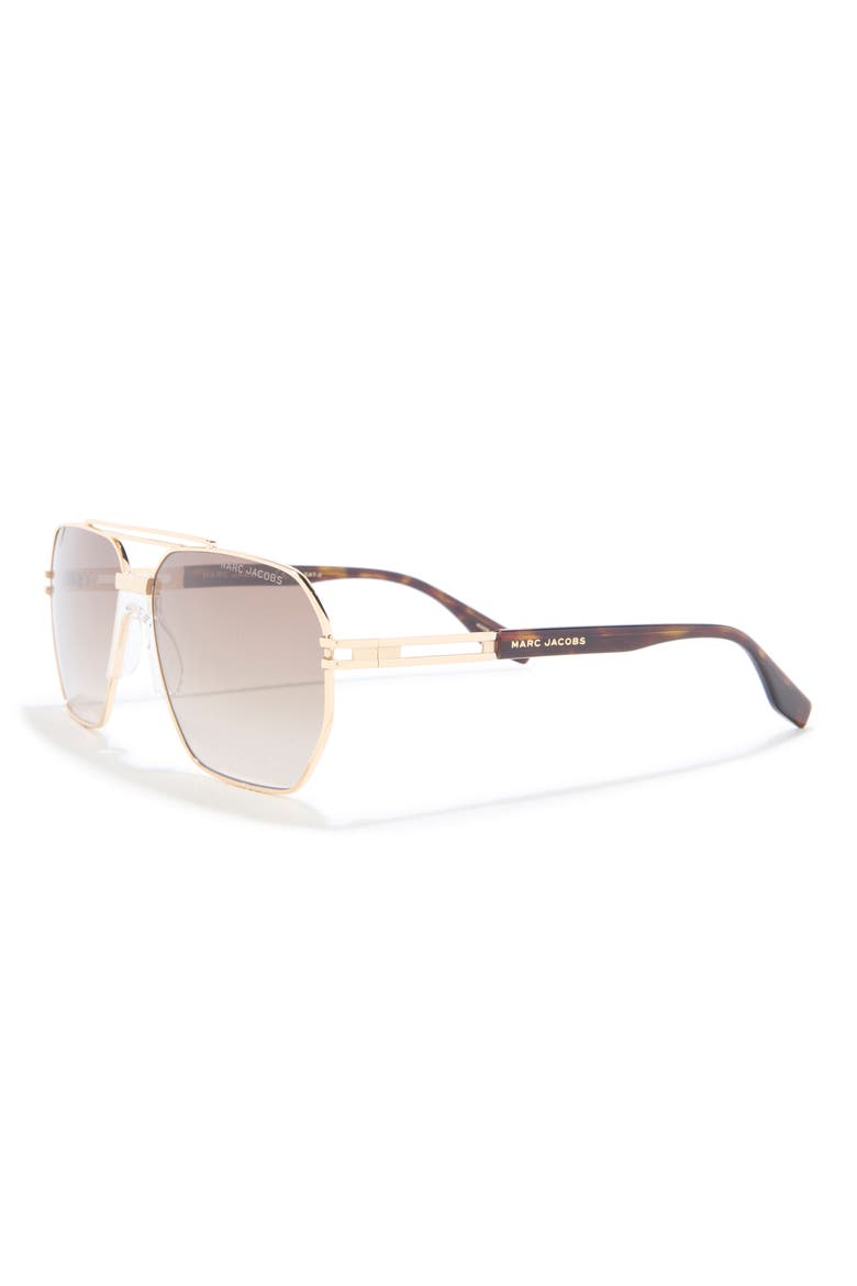 748/S 53mm Polarized Gradient Square Sunglasses, Alternate, color, GOLD HAVANA