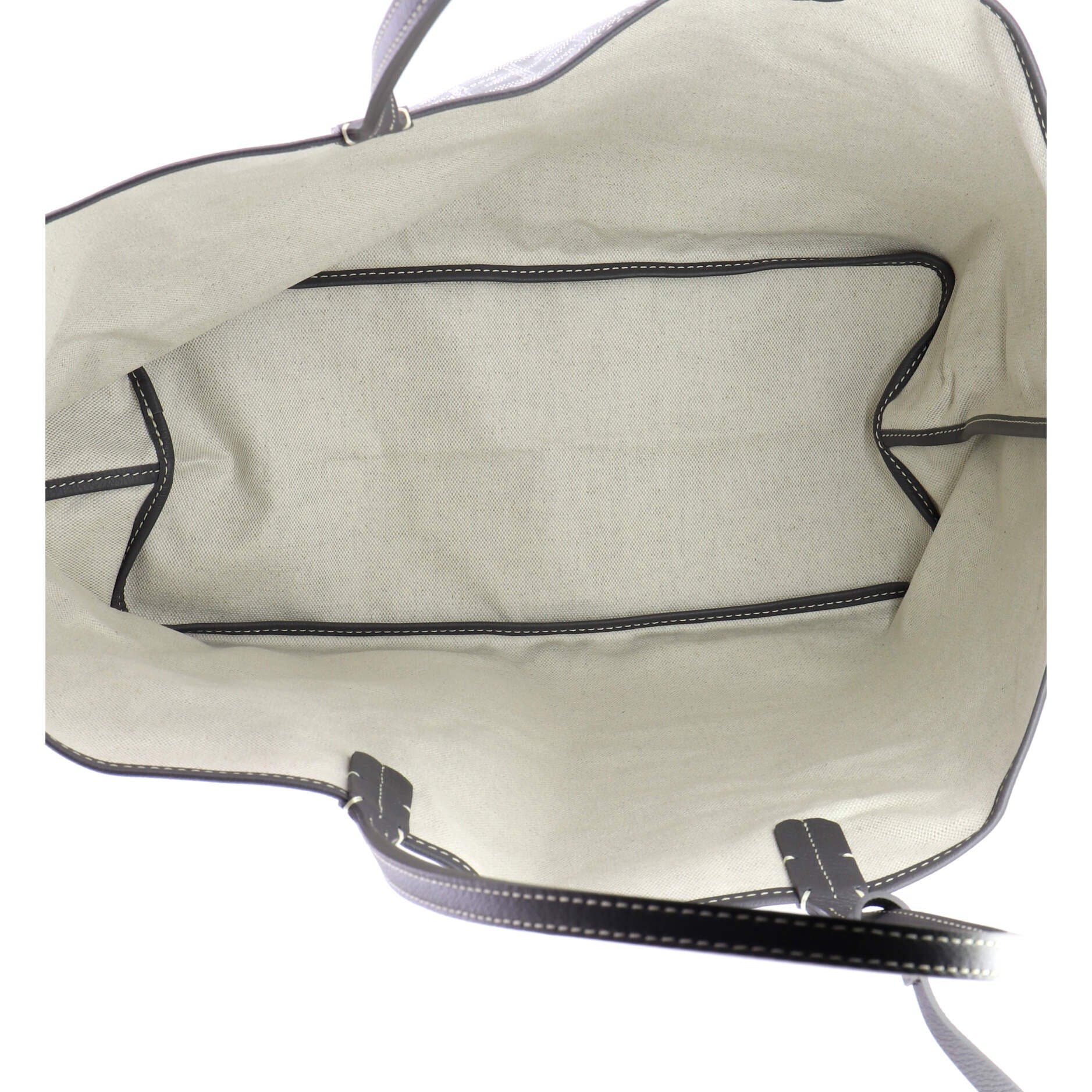 Pre-Owned Goyard Saint Louis Tote Coated Canvas PM, Alternate, color, Gray