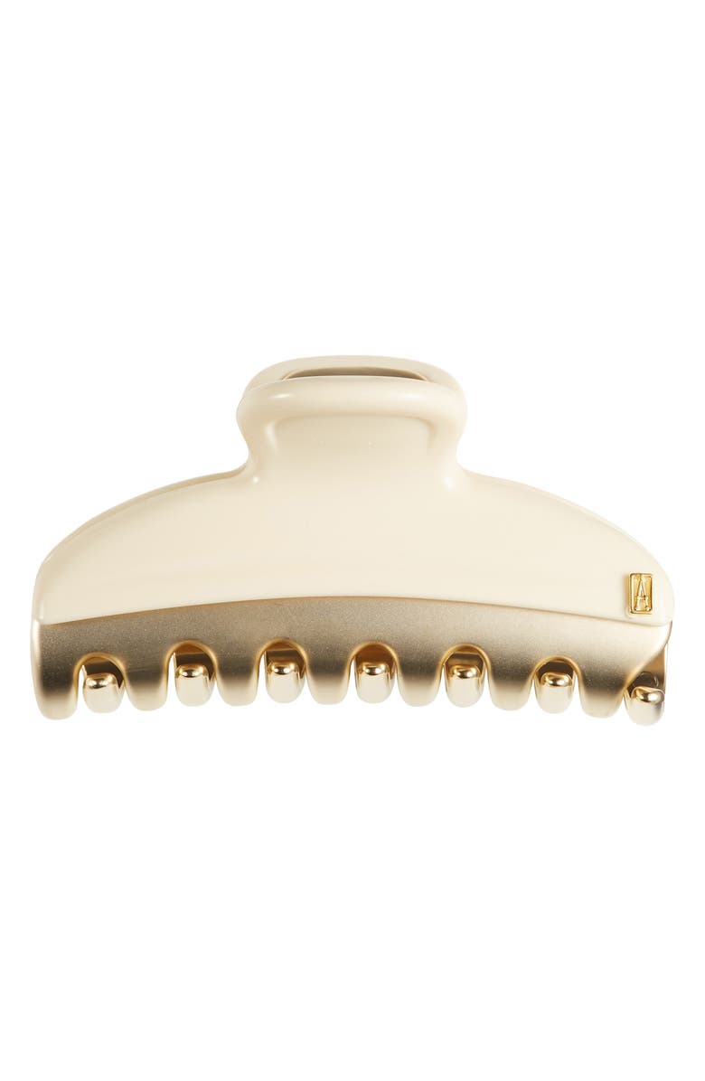 Alexandre de Paris Vendome Hair Clip, Main, color, Ivory Gold