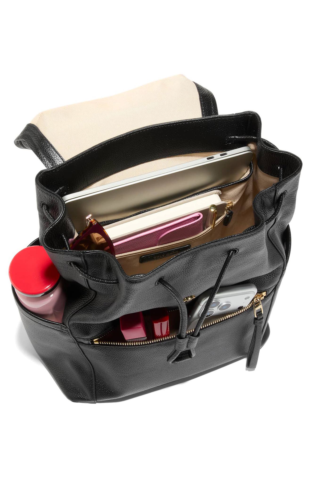 Cole Haan Alexandria Medium Backpack, Alternate, color, Black