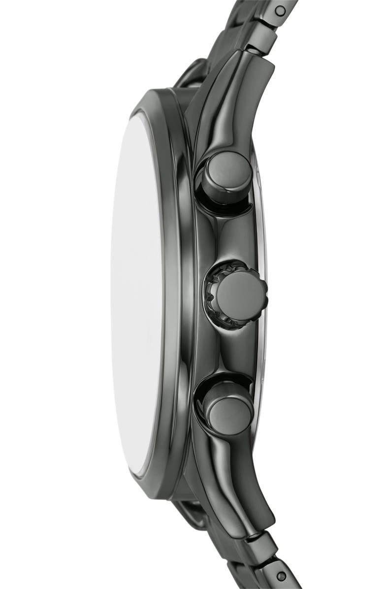 Fossil Fenmore Multifunction Bracelet Watch, 44mm, Alternate, color, Gunmetal