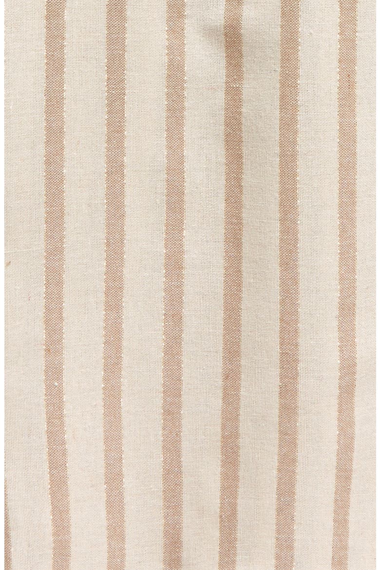 Kids' Stripe Stretch Cotton Band Collar Henley, Alternate, color, SAND