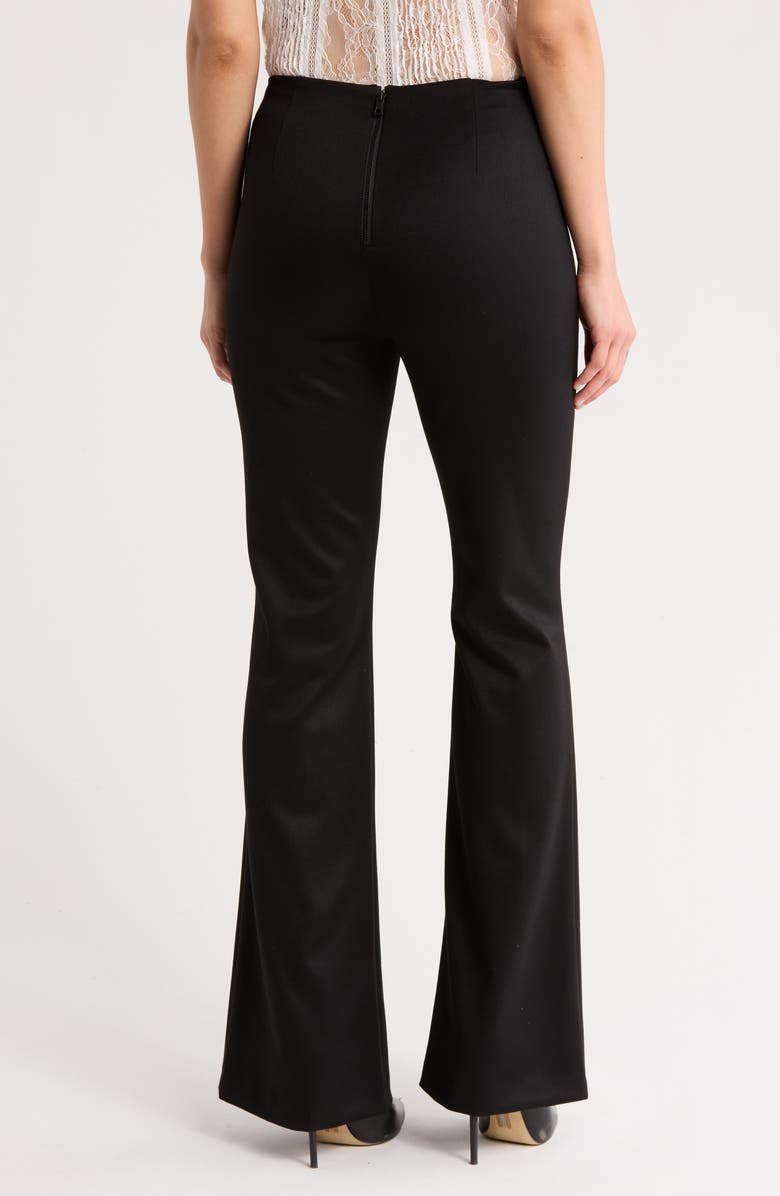 Alice + Olivia Rhinestone Embellished Flare Leg Pants, Alternate, color,