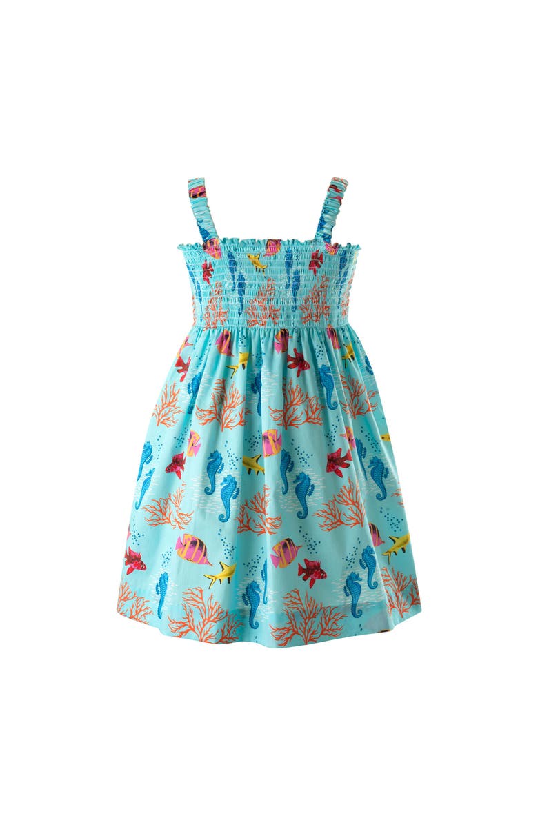 Rachel Riley Coral Reef Sundress, Alternate, color, Blue