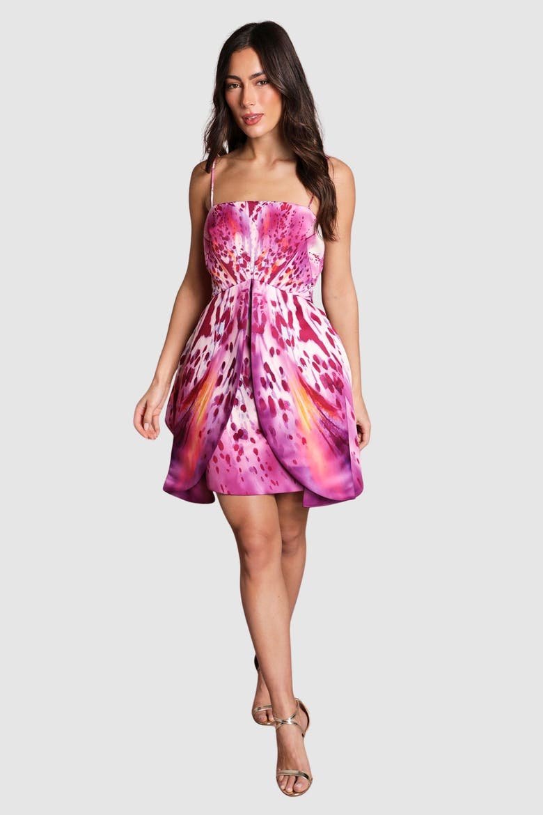 Muse Mini Dress, Main, color, Magenta