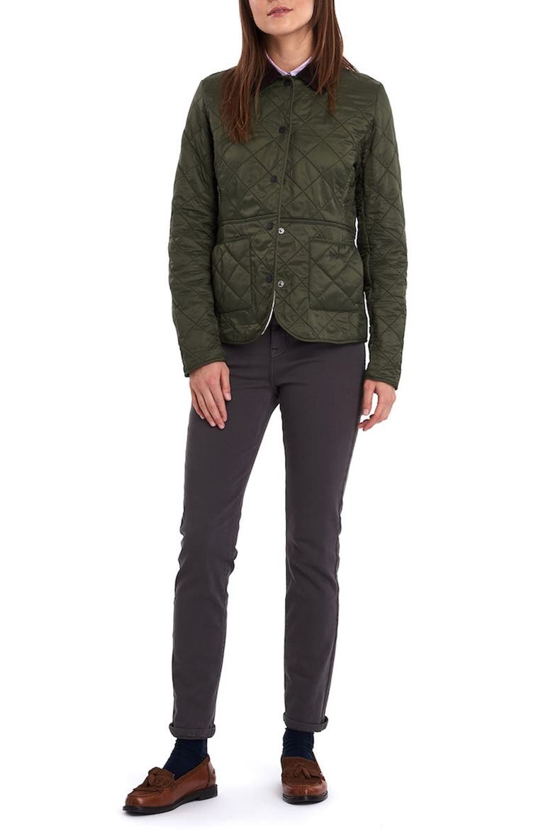 Deveron Polarquilt Quilted Jacket, Alternate, color, OLIVE/PEARL