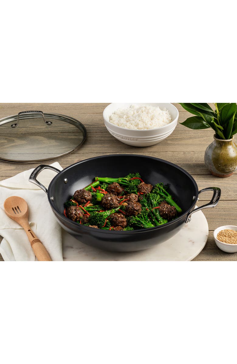 Le Creuset Essential Nonstick Ceramic Wok, Alternate, color, 