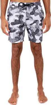 Brooklyn Brigade Slim Fit Camo Swim Trunks