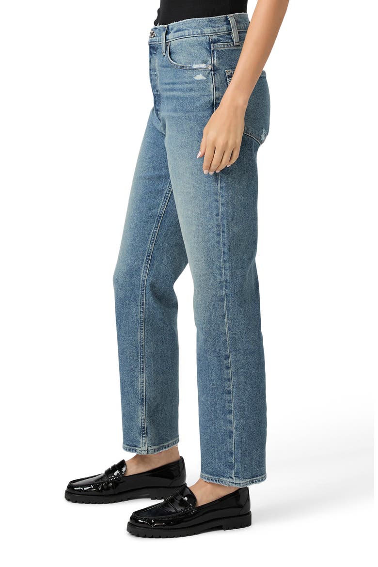 Sawyer High Waist Straight Leg Jeans, Alternate, color, STORYBOOK DISTRESSED