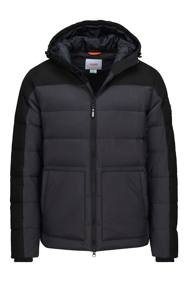 Verbier Water Repellent Puffer Jacket, Alternate, color, BLACK