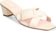 Roger Vivier Belle Vivier Crisscross Strap Block Heel Sandal
