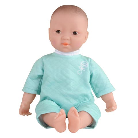Soft Body 16" Doll with Blanket - Asian