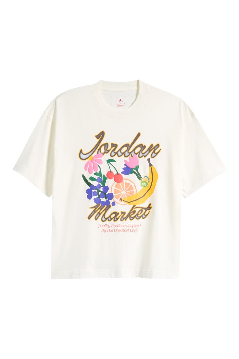 Jordan Market Graphic T-Shirt, Main, color, SAIL