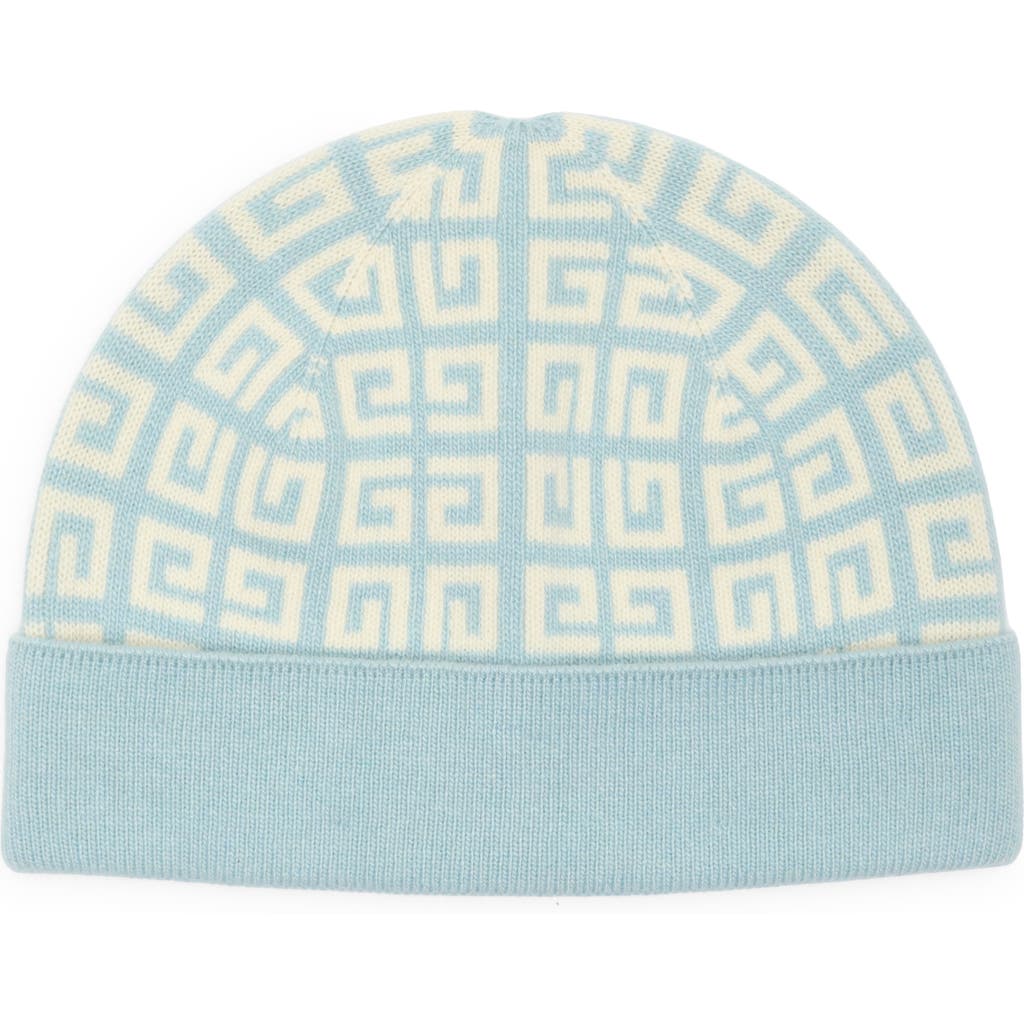 Givenchy Knit Double Face Beanie In Blue