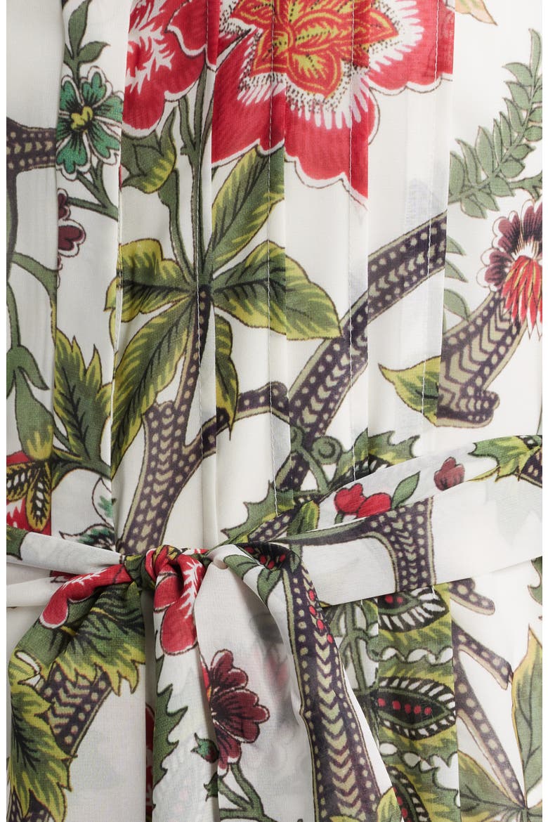 Lana Floral Print Long Sleeve Dress, Alternate, color, IVORY MULTI
